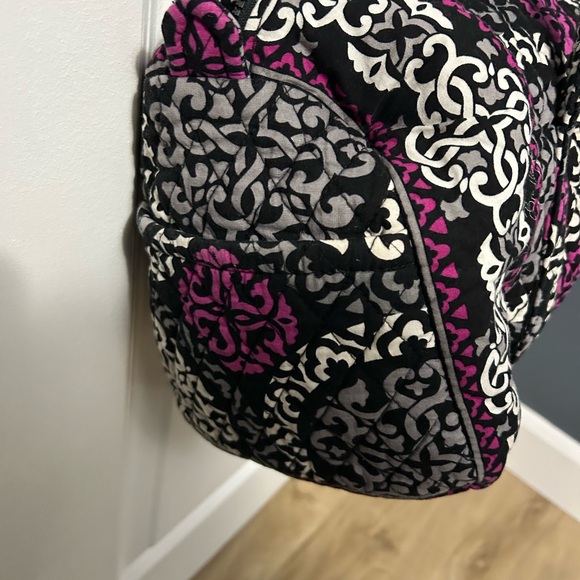 Vera Bradley Black and Pink Travel Bag - Picture 4 of 5